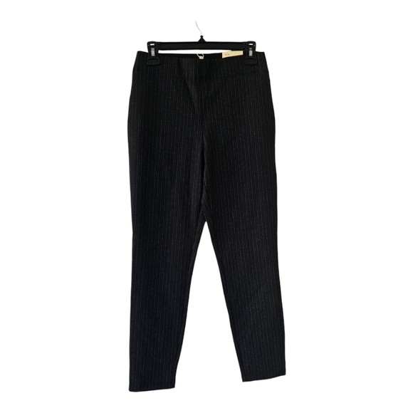 Max Studio Womens Pants SzM Black Dress High Waist Skinny Stretch Pull On New - Picture 1 of 13